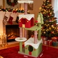 thumbnail image 2 of Jopath Christmas Cat tree Plush Cat Tower for Indoor Cats, Perfect for Multiple Cats Grey, 2 of 8