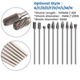 thumbnail image 3 of 100mm Long Reach Rotary Burr Double Cut Tungsten Carbide Carving Bit 3mm Shank, 3 of 6
