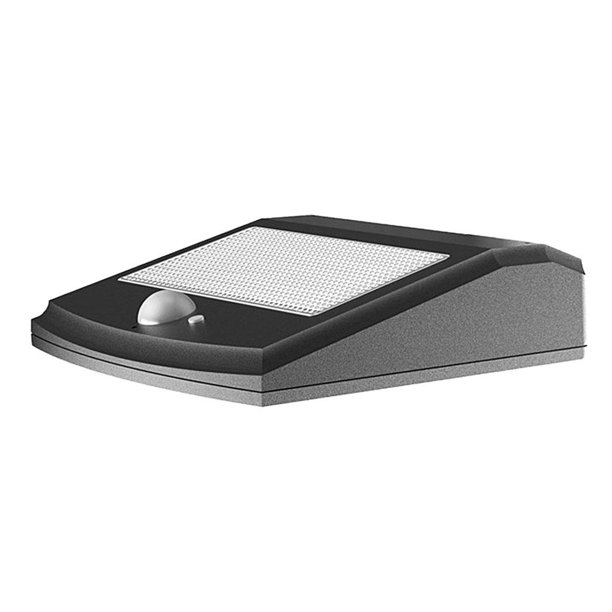 Lámpara solar de seguridad LED Luz de pared solar para exteriores Sensor de movimiento Luz blanca negra Sharpla Luces de jardín montadas en la pared del LED