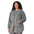 thumbnail image 3 of Aria Women’s Cozy Sherpa 32” Sleepwear Cardigan, Sizes XS-4X, 3 of 8