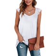 thumbnail image 2 of Camisetas sin mangas casuales,Camisetas sin mangas casuales para mujer Camisetas sin mangas con cuello en V Camisetas sin mangas para mujer Diseño de próxima generación, 2 of 6