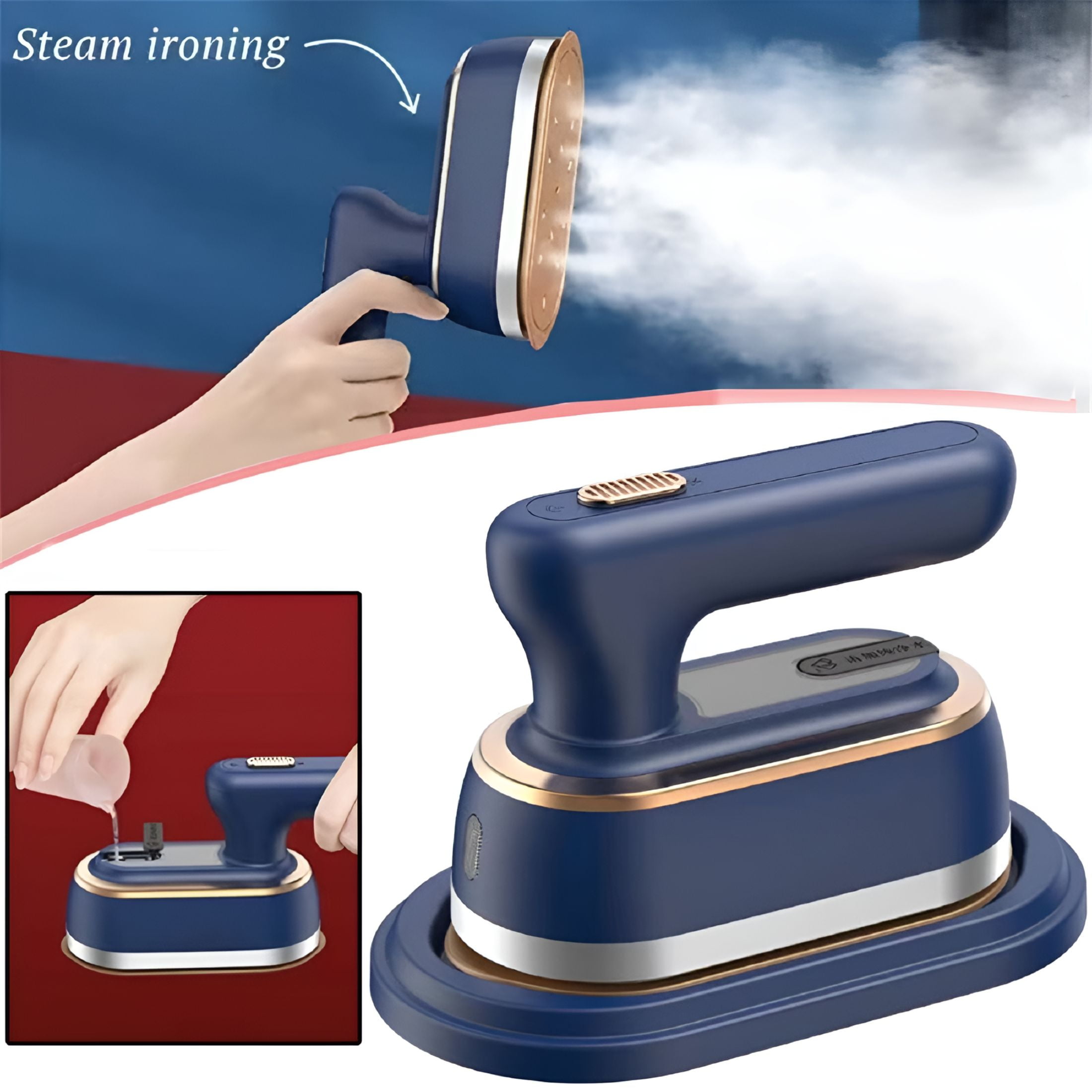 HIBIBUD 2026 New Portable 1200W Garment Steamers Steam Iron for Clothes for Home, Travel, Office, Boutique