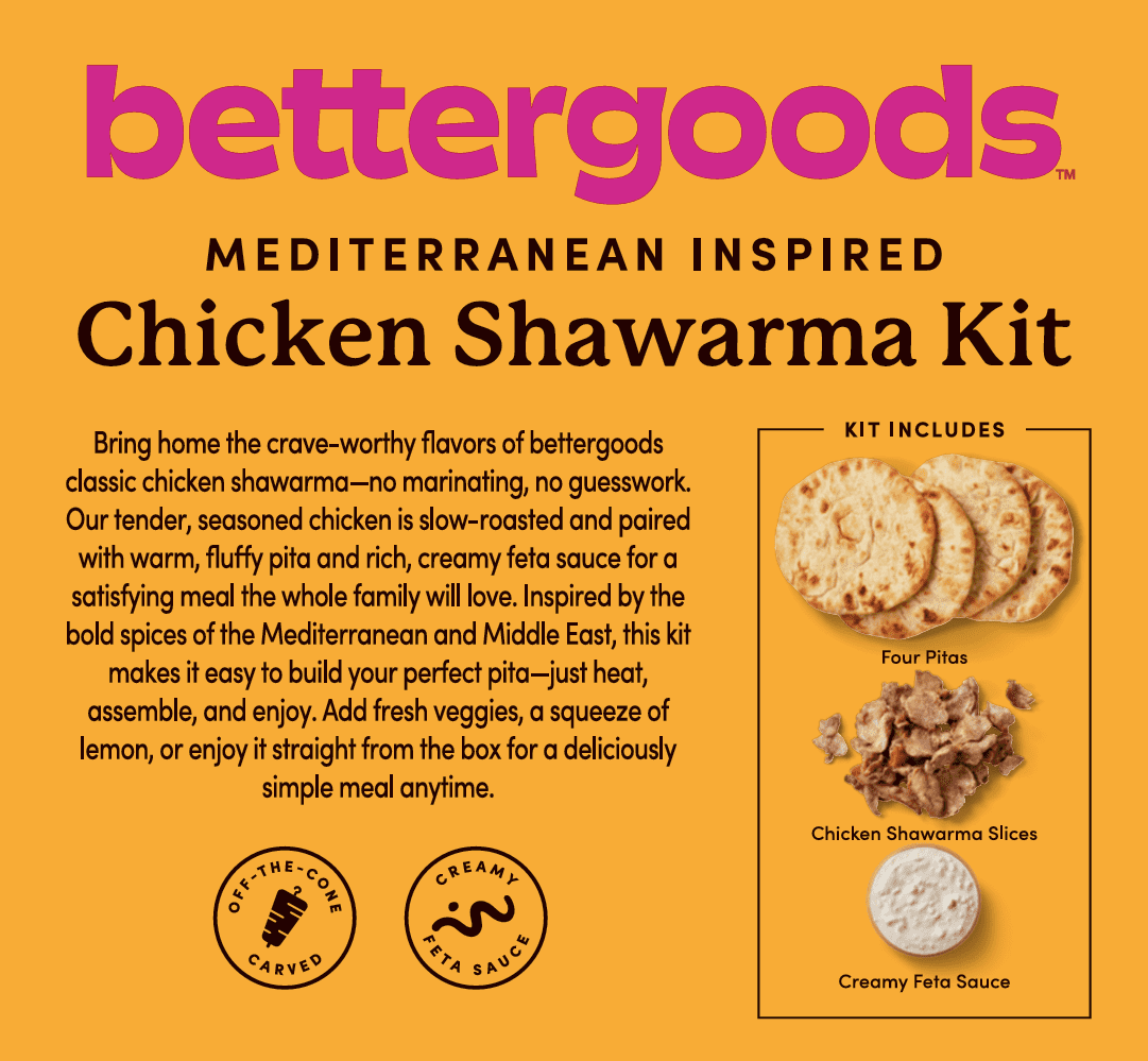 bettergoods Chicken Shawarma Kit, Ready-to-Heat Meal, 22.2 oz