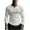 White, variant on Jalioing Men's Long Sleeve Athletic Shirt Ribbed Stretchy V Neck Workout T Shirt Casual Solid Muscle Tee