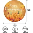 thumbnail image 2 of SKYSONIC Thanksgiving Pumpkin Round Placemats for Dining Table Non-Slip Heat-Resistant Polyester Table Mats Set of 6 Washable Table Mats for Kitchen Dining Table Decoration, 2 of 5