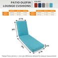 thumbnail image 4 of Set de cojines para tumbona Sundale Outdoor Olefina en color azul verdoso, 2 unidades, 4 of 8