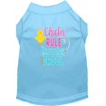 thumbnail image 1 of Chicks Rule Screen Print Dog Shirt Baby Blue Xl (16), 1 of 1