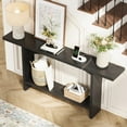 thumbnail image 3 of Redayfur 70.8-Inch Extra Long Sofa Table,Console Table for Entryway, Narrow Entryway Table Wood Sofa Table for living room,Black, 3 of 10