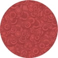 thumbnail image 1 of Ahgly Company Machine Washable Indoor Round Transitional Red Area Rugs, 8' Round, 1 of 7