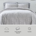 thumbnail image 3 of Better Homes & Garden Grey Chenille 3-Piece Comforter Set, King, All Ages, 3 of 9