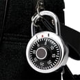 thumbnail image 2 of Combination Padlock 2 Pack, Fixed Dial Combination Padlock with Different Combinations, Black Turntable, Lock for Gym & Locker, School, Toolbox, and More, 2 of 5