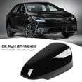 thumbnail image 4 of Black Rearview Mirror Cover, Rearview Mirror Cover Cap Scratch Protection Durability Weather Resistance Easy Install Wing Mirror Cap, 4 of 7