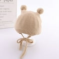 thumbnail image 7 of Kids Baby Hat Soft Warm Cable Knit Beanie Toddler Girl Fall Winter Hats, 7 of 7