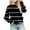 Black, variant on EQWLJWE Girls Striped Color Block Sweatshirts Kids Tie Dye Crewneck Long Sleeve Pullover Tops Blue for 7-8 Years