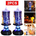 thumbnail image 1 of Vela Sin Llama Halloween para El Festival (velas Candelabro Calabaza), 1 of 5