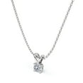 thumbnail image 4 of 0.58 Carat Round Cut Diamond Brilliant Pendant Necklace - 18K White Gold Plating Over Silver, 4 of 4