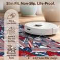 thumbnail image 6 of Design&I 2'x3' Washable Doormat Five Point Stars Red Flowers White Accents Symmetrical for Entryway, Indoor, Ultra-Thin & Non-Slip Skid-Resistant, 6 of 7