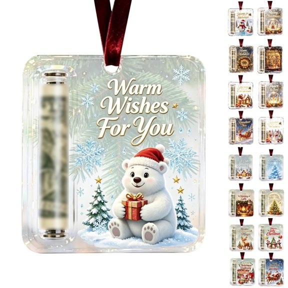 Clearance! Christmas Cash Gift Ornament, Christmas Money Holder for Cash, Christmas Decorations Gift (Warm Wishes For You)