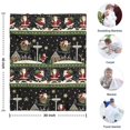 thumbnail image 4 of Black Christmas Santa Pattern Blanket,Comfortable Soft Flannel Throw Blanket,All Season,Warm Lightweight Blankets for Sofa Bed Couch Living Room Chair,30"x40", 4 of 4