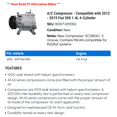 thumbnail image 2 of A/C Compressor - Compatible with 2012 - 2019 Fiat 500 1.4L 4-Cylinder 2013 2014 2015 2016 2017 2018, 2 of 2