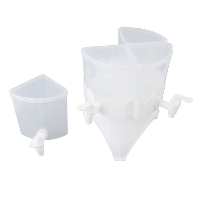 Dispensador De Bebidas, Contenedor Dispensador De Bebidas Multiusos De Gran Capacidad, 4 Rejillas, Hervidor Frío Giratorio Para Refrigerador