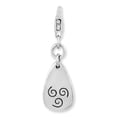 thumbnail image 1 of FB Jewels Sterling Silver Rhodium-plated Air Symbol w/Lobster Clasp Charm, 1 of 2