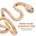 thumbnail image 3 of 2 uds anillos anillos de serpiente anillos de banda de animales chicas adolescentes amigo familia amante joyería regalos, 3 of 6