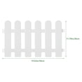 thumbnail image 2 of WEUVEB 1Set Decorative White Plastic Fence for Hotel Restaurant Courtyard and Landscape Use, 2 of 8