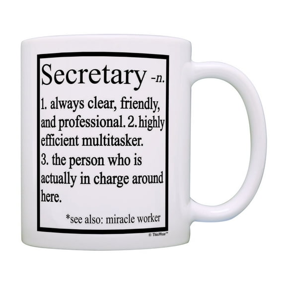 ThisWear Best Secretary Gifts Secretary Definition Cup Secretary Mug Secretary Coffee Mug