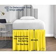 thumbnail image 5 of SGI Bedding Dorm Room Bed Skirt | Twin XL 40" Ruffled Microfiber Bed Skirt | Fade Resistant, Wrinkle Free, Anti-static, Decorative, Extra Storage Space, Clutter-Free | Yellow, 5 of 8