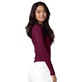 thumbnail image 3 of Adar Underscrubs para mujer - Camiseta cómoda de manga larga - 2900 - Borgoña - S, 3 of 5