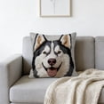 thumbnail image 4 of ddioayh Throw Pillow Cover Animal Print Soft Machine Washable 45x45cm for Sofa Chair Bedroom Home Decor Spring Easter Pet Theme Decorative Gift Idea, 4 of 6