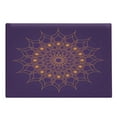 thumbnail image 1 of Purple Mandala Cutting Board, Mystic Sun Inspired Style Circle Cultural Folk Culture Illustration Image, Decorative Tempered Glass Cutting and Serving Board, Large Size, Marigold, by Ambesonne, 1 of 1