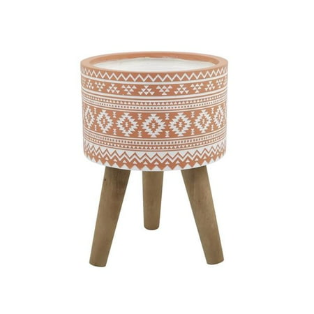 Flora Bunda CTF2409E-OR 10  Sierra Fiberglass planter Orange