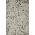 thumbnail image 1 of Unique Loom Collection Botanique Tapis de Transition Abstrait Pictural Intérieur et Extérieur, 4 x 6 Pieds, Gris Clair/gris Foncé, 1 of 2
