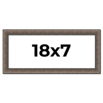 18x7 Frame Silver Real Wood Picture Frame Width 1.25 Inches | Interior Frame Depth 0.5 Inches |