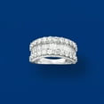 thumbnail image 5 of Ross-Simons 3.00 ct. t.w. Baguette and Round Diamond Ring in 14kt White Gold, Women's, Adult, 5 of 6