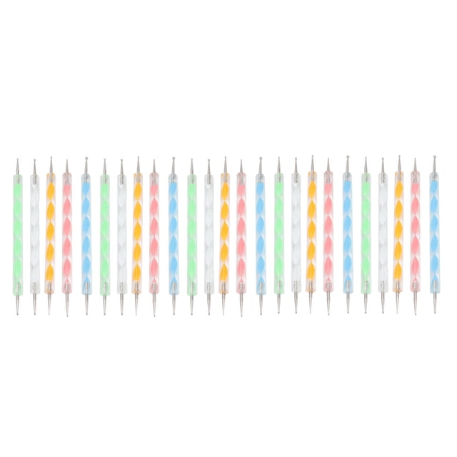 Herramientas para hacer puntos de doble punta, 25 piezas de rotuladores para hacer puntos en uñas, herramienta para hacer puntos en uñas muy versátil