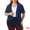 Navy Blue, variant on DARING DIVA Women's Plus Cropped Short Sleeve Open Front Sheer Shrug 1X White