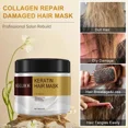 thumbnail image 2 of Mascarilla capilar de colágeno de 100g, tratamiento capilar de queratina, reparación profunda, aceite de argán, esencia de colágeno, acondicionador de queratina para cabello seco y dañado, 2 of 5