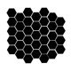 thumbnail image 1 of Matsuzay Paquete de 36 pegatinas hexagonales para espejo, autoadhesivas transparentes, adorno de espejo colgante de alta viscosidad para Decoración del hogar Negro 36, 1 of 6