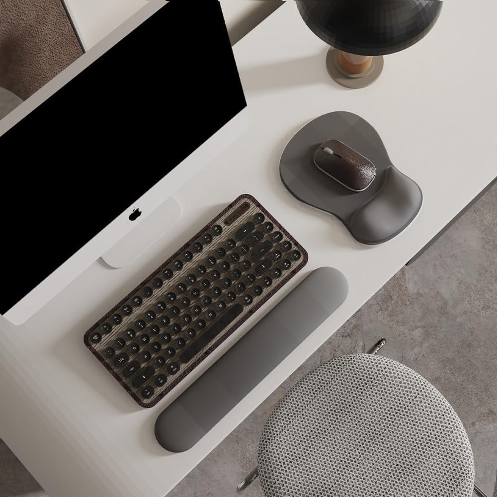 Gel Wrist Rest Mouse Pad-Ergonomic Office Mousepad with Wrist Support-Non-Slip, Design Desk Accessories Mat for Home&Game Decor