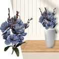 thumbnail image 3 of 1Pcs Magnolia Bouquet, Artificial Silk Flowers Wedding Christmas Party Home Decoration Fake Flower, 3 of 6