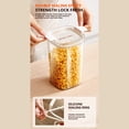 thumbnail image 6 of Airtight Grain Storage Jars, Double Sealed Kitchen Food Containers, Transparent Plastic Design for Pantry Organization, Stackable Dry Goods Canisters, 6 of 11