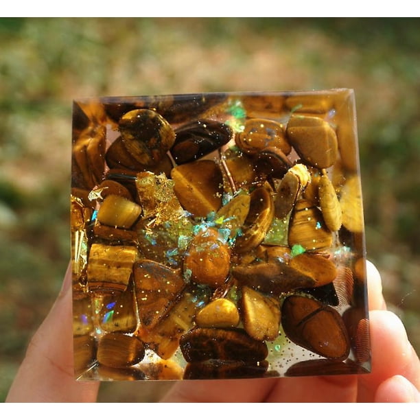 Pirámide de cristal de energía Taian para meditación y curación de chakras, pirámides de piedras preciosas para decoración de habitación Feng Shui (estilo 6) ShuxiuWang 8390613644725
