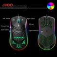 thumbnail image 5 of Mini Ultralight USB Wired Gaming Mouse 6 Kinds RGB Backlit 6 Levels Adjustable Lightweight Honeycomb Shell Mice for PC Gamers Xbox PS4,6 Programmable Buttons,Black, 5 of 9