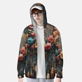 thumbnail image 2 of Vsdgher Sweat à Capuche Imprimé Floral Attrape-Rêves Élégance pour Hommes Femmes, Manches Longues Protection Solaire Pêche Course Natation-3TG, 2 of 7