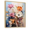 thumbnail image 2 of Designart "Assorted Bouquets Representation Colorfuled I" Floral Floater Framed Canvas Print, 2 of 7