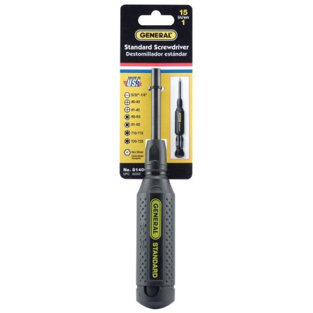 GTIN 038728022028 product image for General Tools 8140C Multi-Pro Standard Screwdriver Set With Standard Bit Driver, | upcitemdb.com