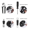 thumbnail image 3 of Kit de herramientas de reparación de bicicletas Swiss+Tech de 30 piezas con estuche de almacenamiento, 3 of 6